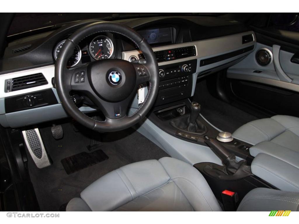 2008 BMW M3 Convertible Silver Novillo Leather Dashboard Photo #38482531