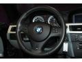 Silver Novillo Leather 2008 BMW M3 Convertible Steering Wheel