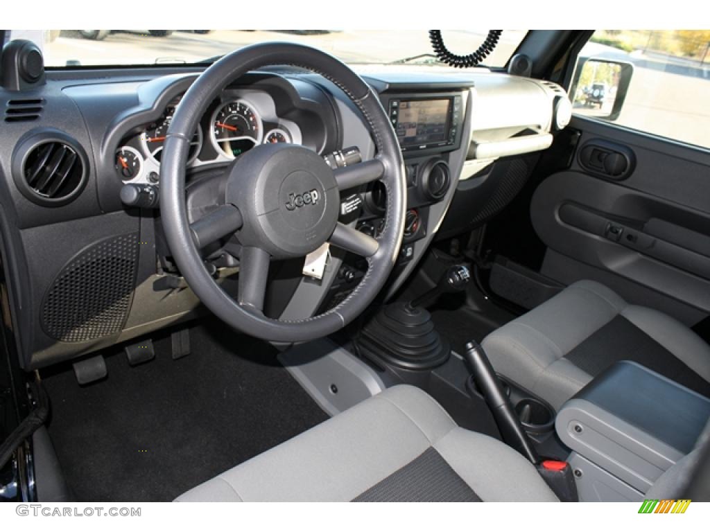 2010 Jeep Wrangler Rubicon 4x4 Dark Slate Gray/Medium Slate Gray Dashboard Photo #38485023