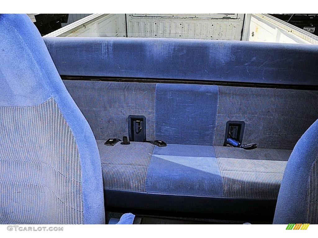 Blue Interior 1995 Ford F250 XLT Extended Cab 4x4 Photo #38485299