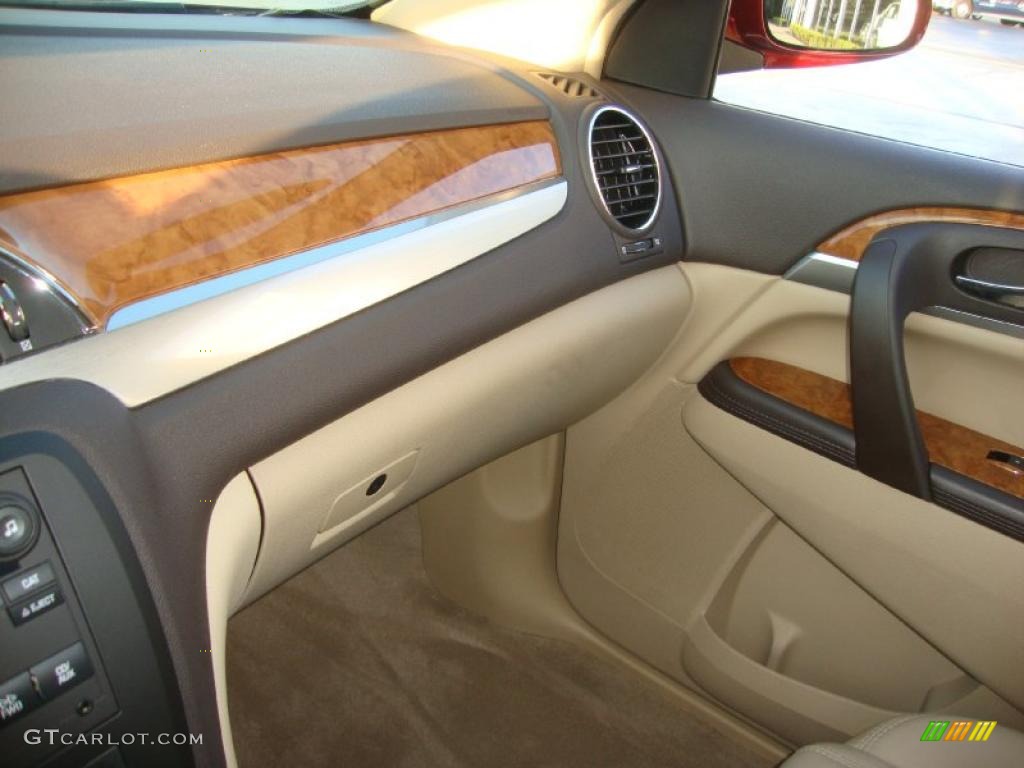 2008 Enclave CXL AWD - Red Jewel / Cashmere/Cocoa photo #20