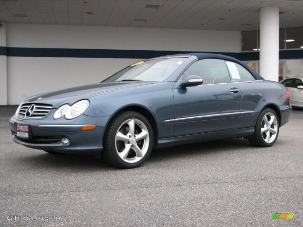 Cadet Blue Metallic 2005 Mercedes-Benz CLK 320 Cabriolet Exterior Photo #38485763