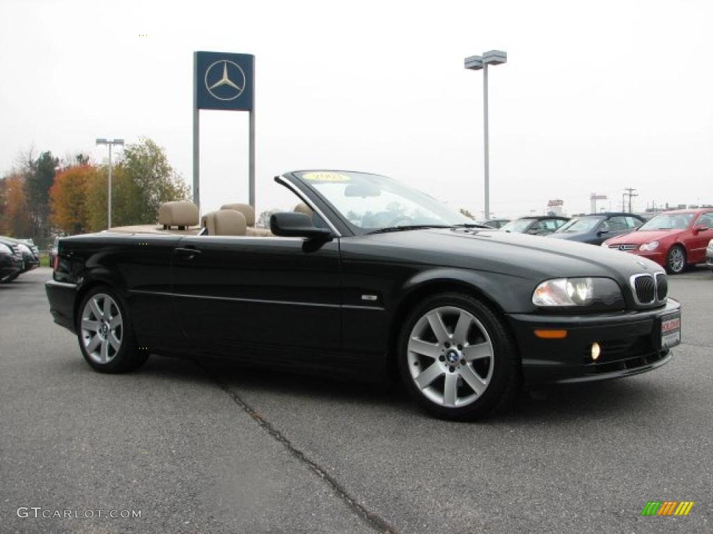 2003 3 Series 325i Convertible - Black Sapphire Metallic / Sand photo #3