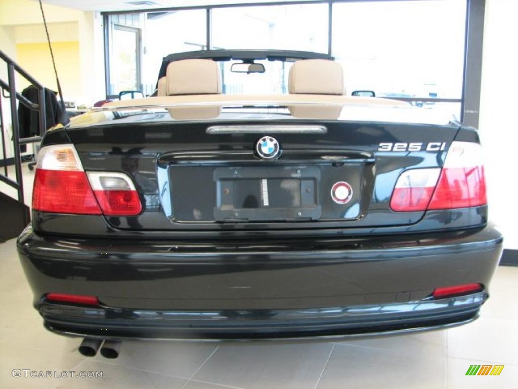 2003 3 Series 325i Convertible - Black Sapphire Metallic / Sand photo #4
