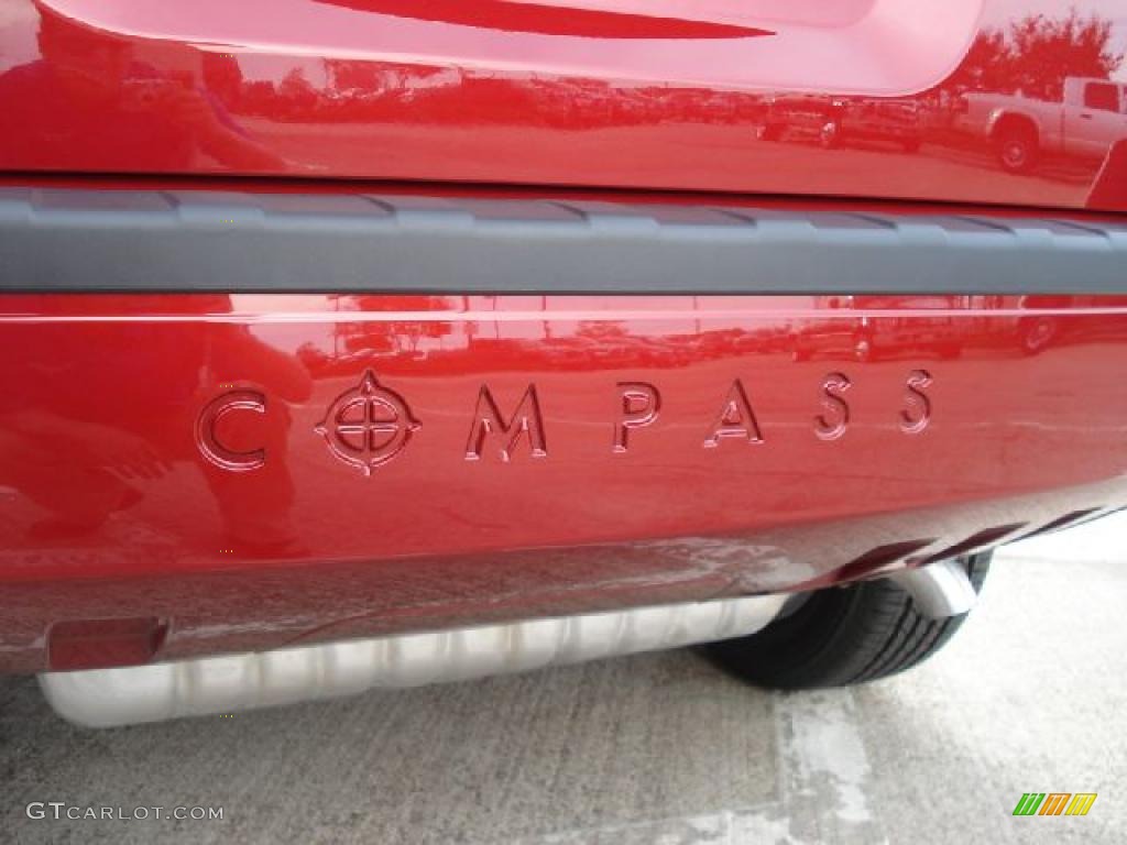 2010 Compass Latitude - Inferno Red Crystal Pearl / Dark Slate Gray photo #7