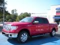 2010 Red Candy Metallic Ford F150 Lariat SuperCrew  photo #1