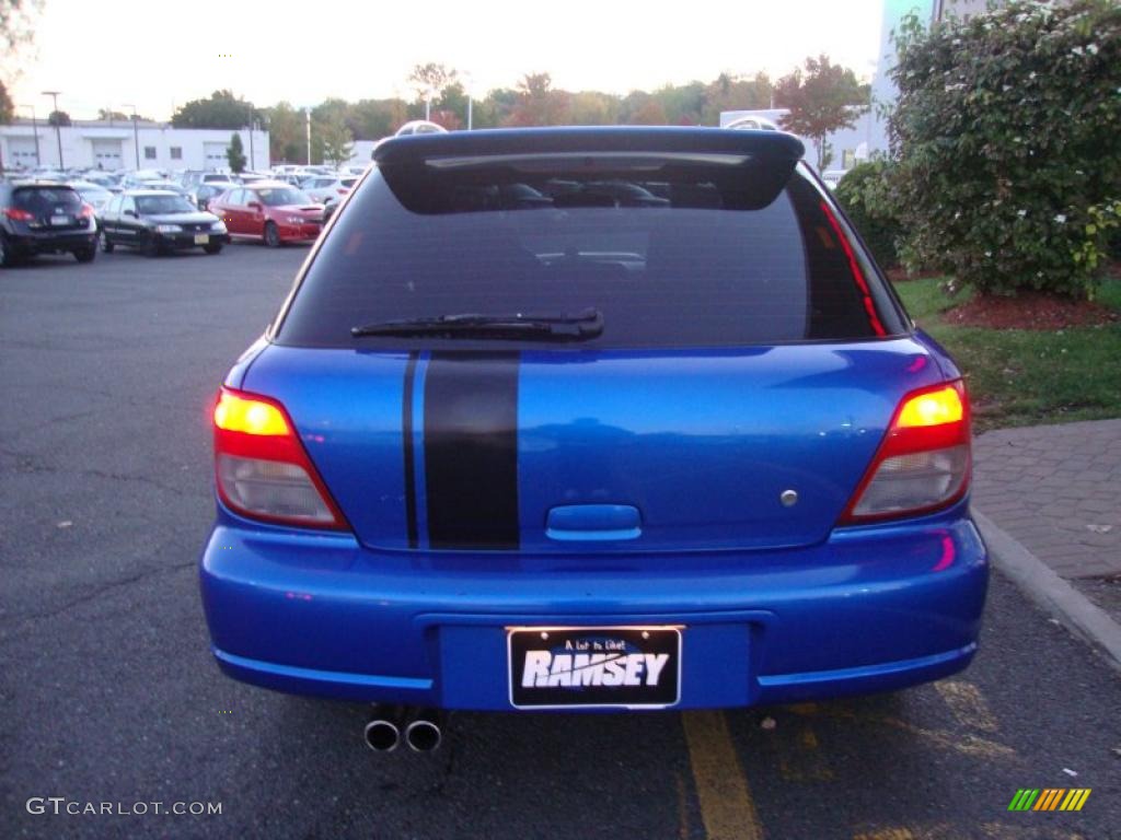 2002 Impreza WRX Wagon - WR Blue Pearl / Black photo #3