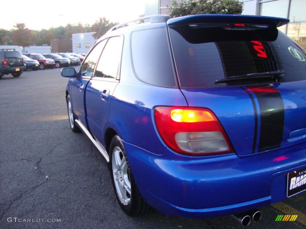 2002 Impreza WRX Wagon - WR Blue Pearl / Black photo #8