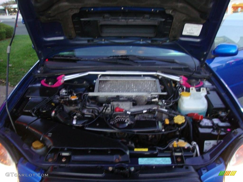 2002 Impreza WRX Wagon - WR Blue Pearl / Black photo #17