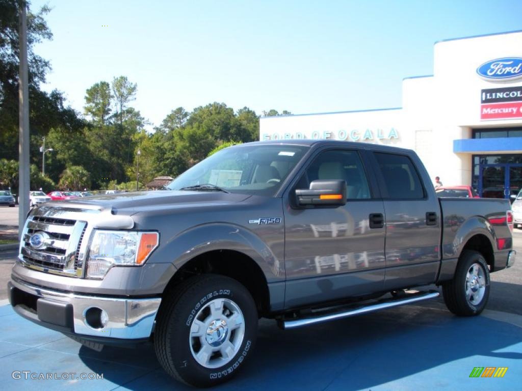 2010 F150 XLT SuperCrew - Sterling Grey Metallic / Medium Stone photo #1