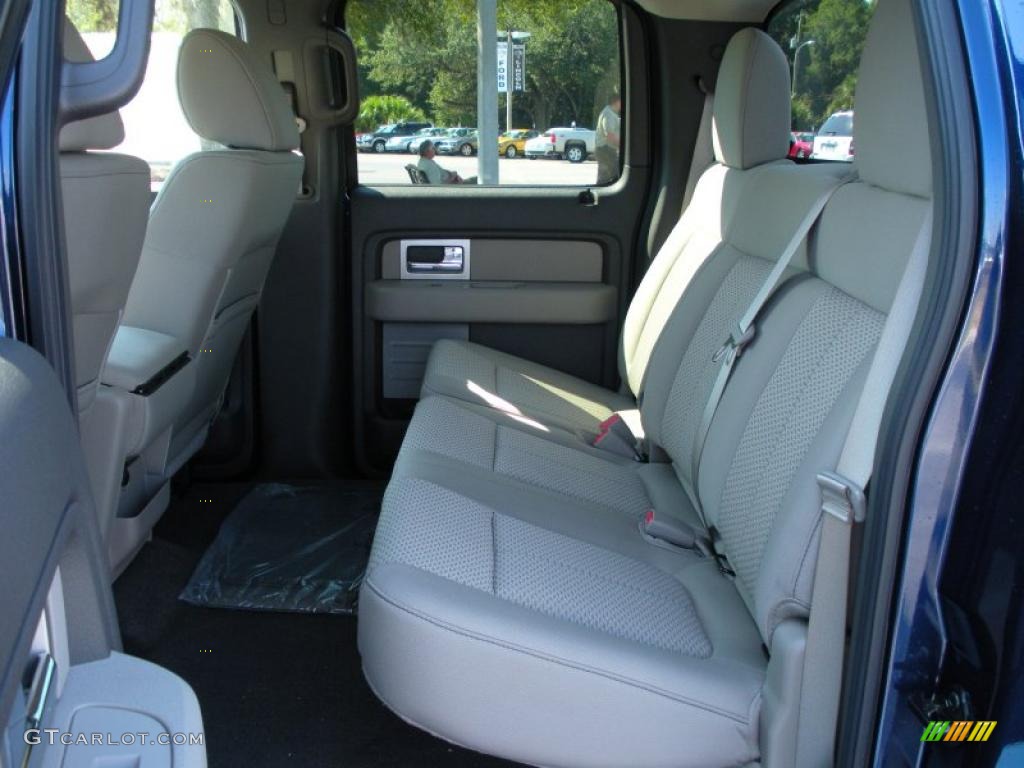2010 F150 XLT SuperCrew - Dark Blue Pearl Metallic / Medium Stone photo #6