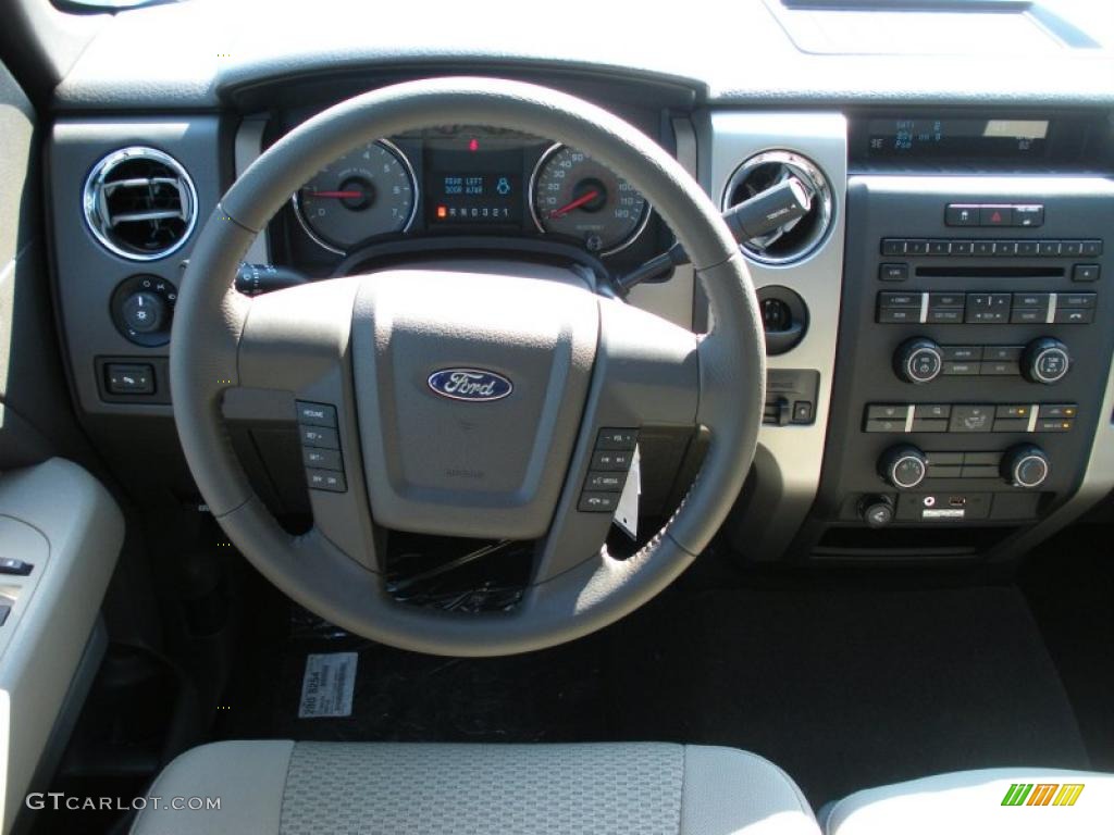 2010 F150 XLT SuperCrew - Dark Blue Pearl Metallic / Medium Stone photo #7