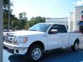 White Platinum Metallic Tri Coat 2010 Ford F150 Lariat SuperCab