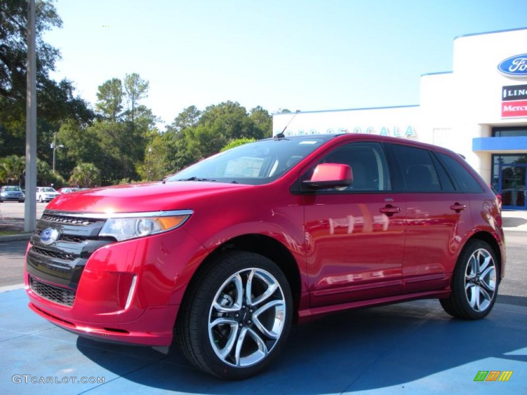 2011 Edge Sport - Red Candy Metallic / Charcoal Black/Silver Smoke Metallic photo #1