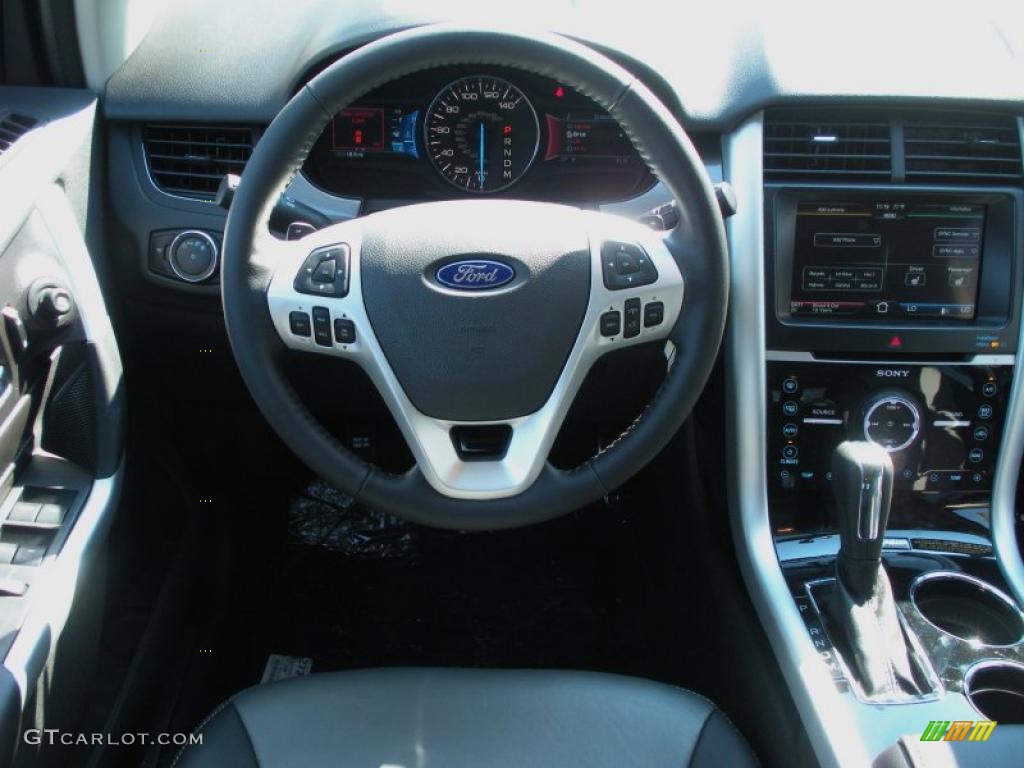 2011 Ford Edge Sport Charcoal Black/Silver Smoke Metallic Dashboard Photo #38489587