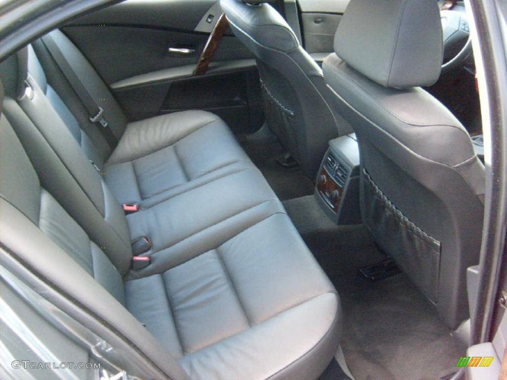 2007 5 Series 530xi Sedan - Titanium Grey Metallic / Black photo #16