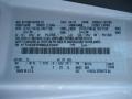 YZ: Oxford White 2011 Ford E Series Van E250 XL Cargo Color Code