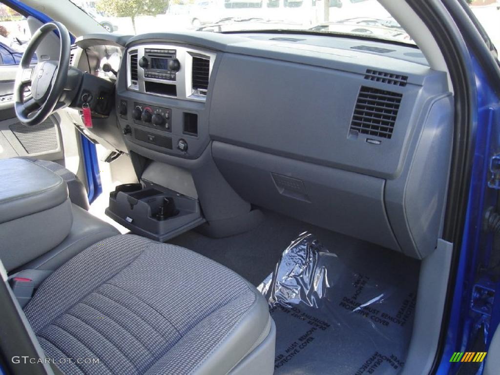 2008 Ram 1500 Big Horn Edition Quad Cab 4x4 - Electric Blue Pearl / Medium Slate Gray photo #15