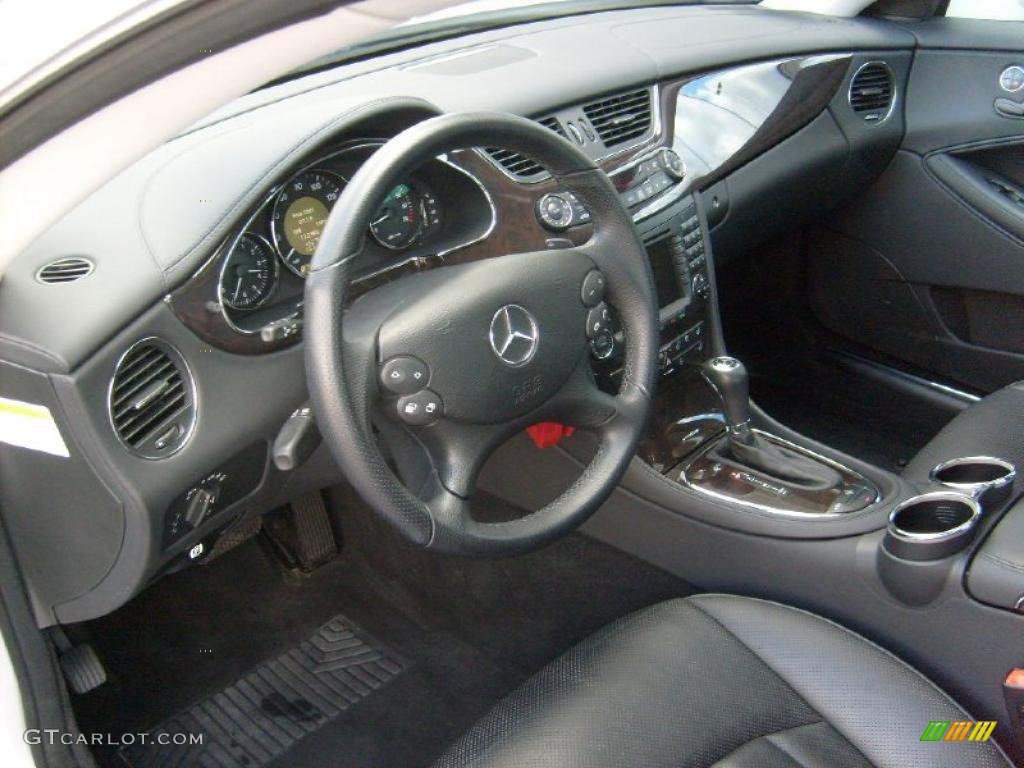 Black Interior 2008 Mercedes-Benz CLS 550 Photo #38490567