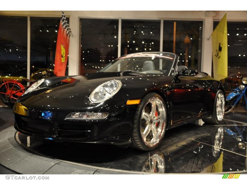 2008 911 Carrera S Cabriolet - Black / Black photo #1