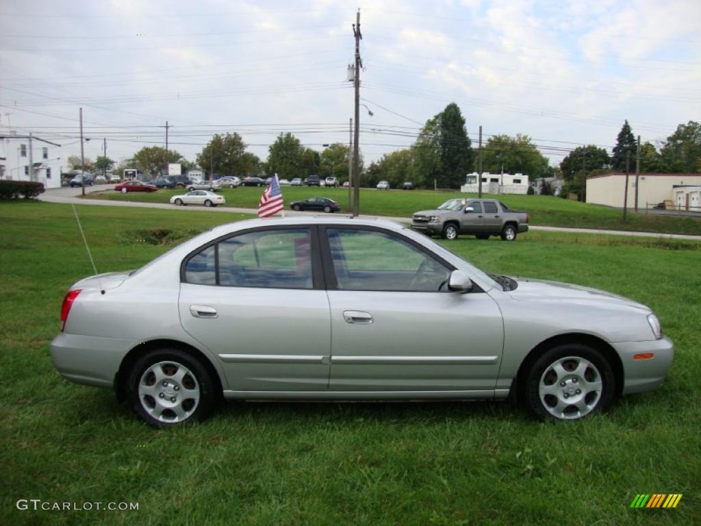 2002 Elantra GLS Sedan - Silver Pewter / Gray photo #6