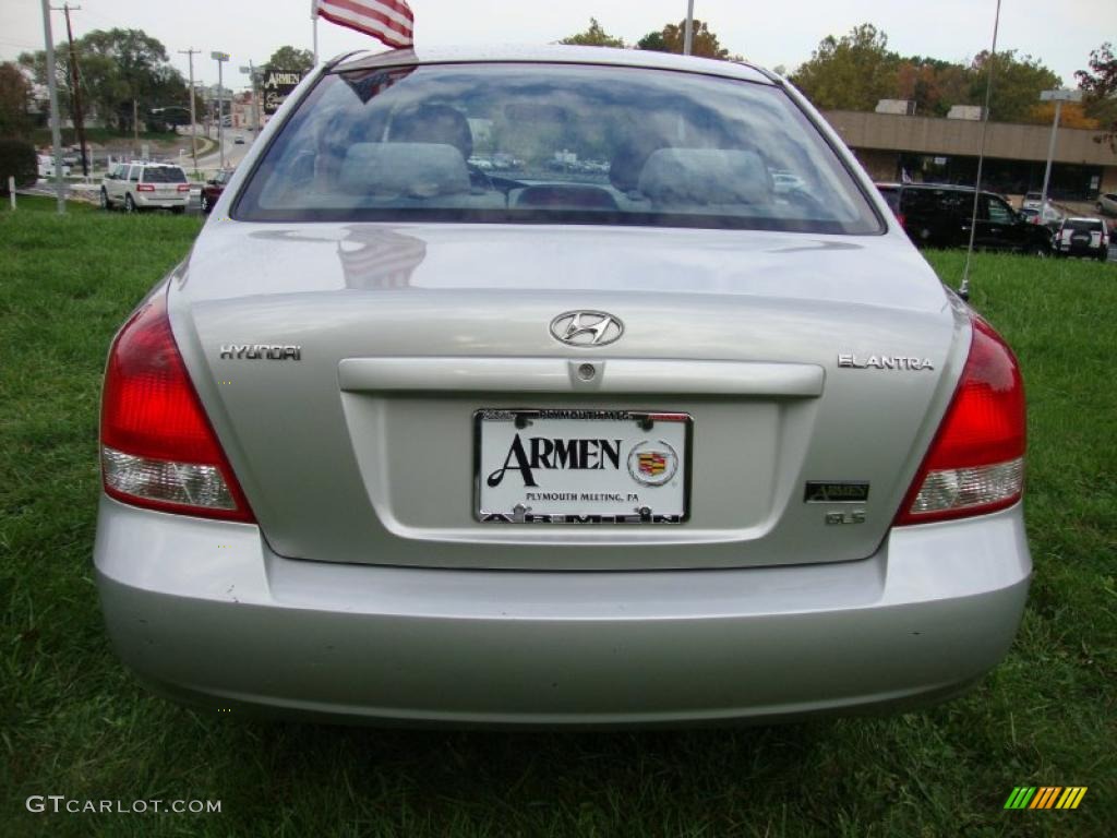 2002 Elantra GLS Sedan - Silver Pewter / Gray photo #8