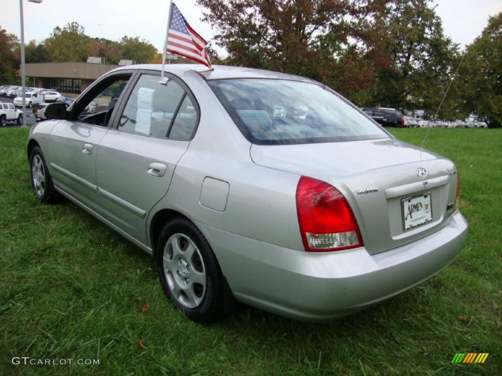 2002 Elantra GLS Sedan - Silver Pewter / Gray photo #9