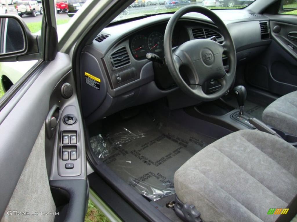2002 Elantra GLS Sedan - Silver Pewter / Gray photo #12