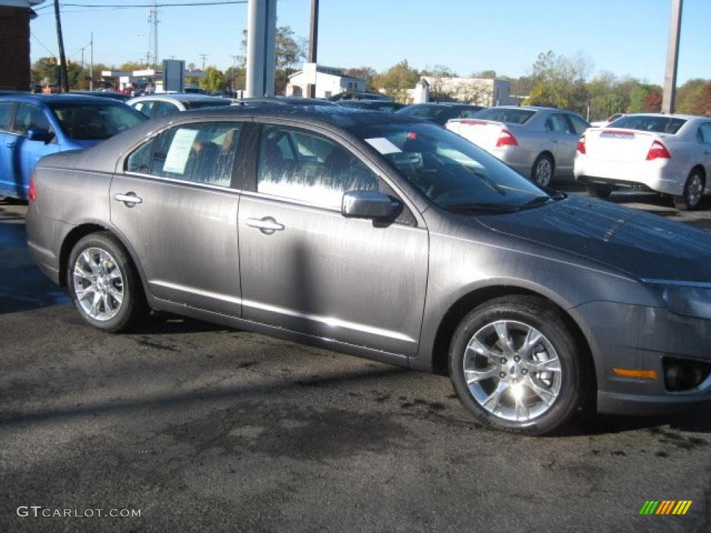 2011 Fusion SEL - Sterling Grey Metallic / Ginger Leather photo #3