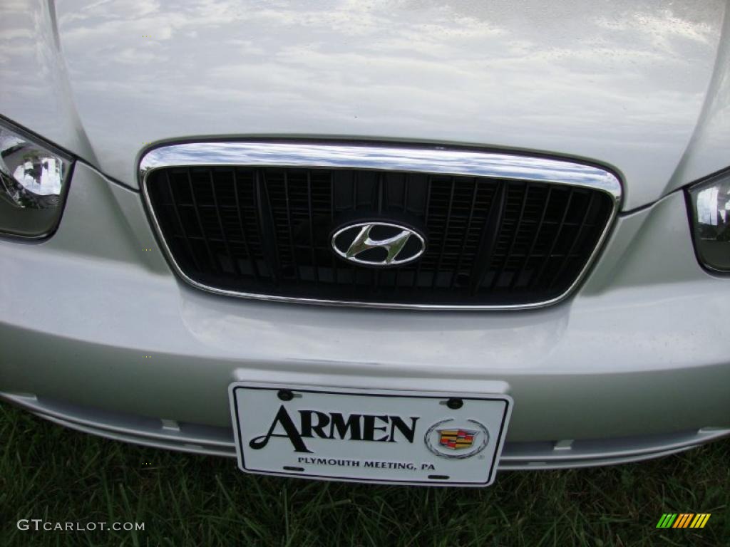 2002 Elantra GLS Sedan - Silver Pewter / Gray photo #29