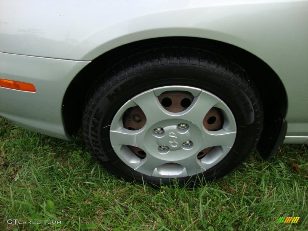 2002 Elantra GLS Sedan - Silver Pewter / Gray photo #30