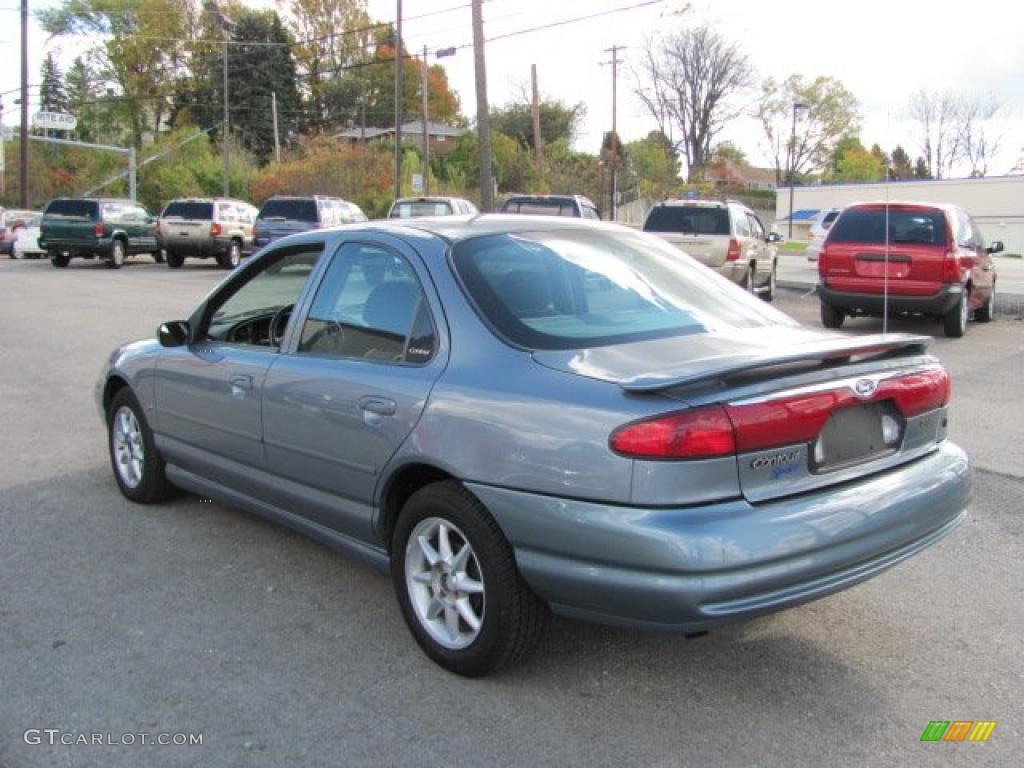 1999 Contour SE - Medium Steel Blue Metallic / Midnight Blue SVT Leather photo #10