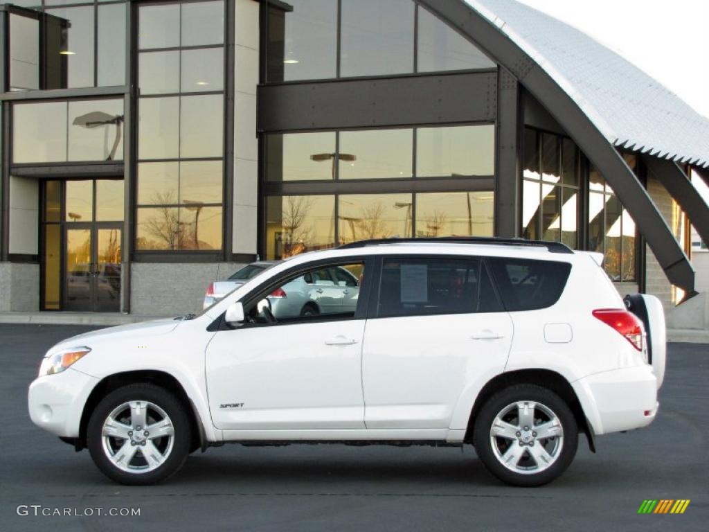 2007 RAV4 Sport 4WD - Super White / Dark Charcoal photo #1