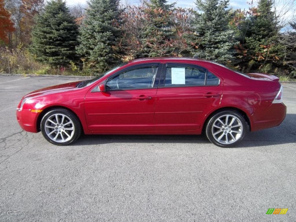 2008 Fusion SE - Redfire Metallic / Charcoal Black photo #1