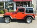 2004 Flame Red Jeep Wrangler X 4x4  photo #2
