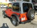 2004 Flame Red Jeep Wrangler X 4x4  photo #3