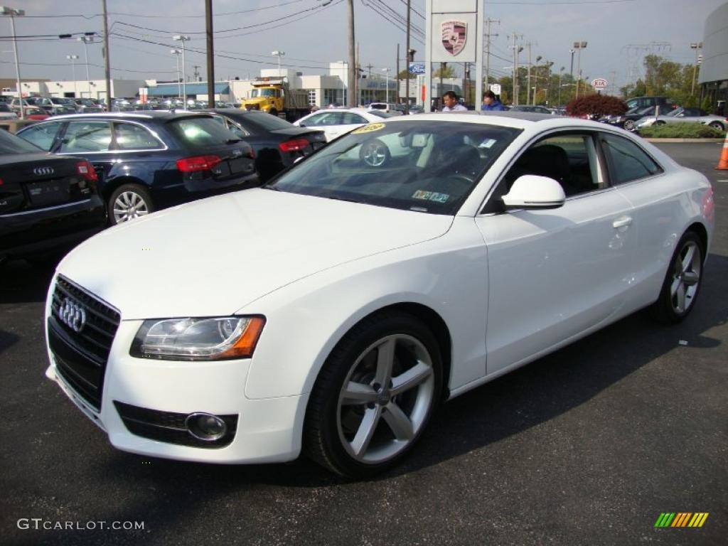 Ibis White 2009 Audi A5 3.2 quattro Coupe Exterior Photo #38497135