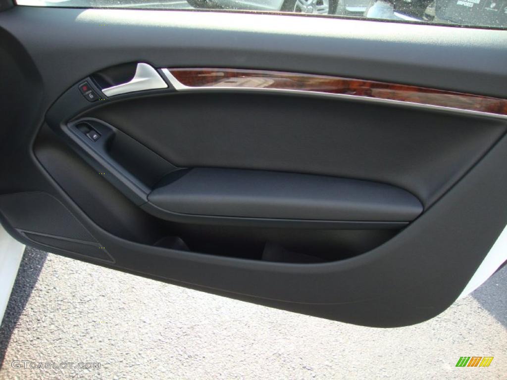2009 Audi A5 3.2 quattro Coupe Black Door Panel Photo #38497427