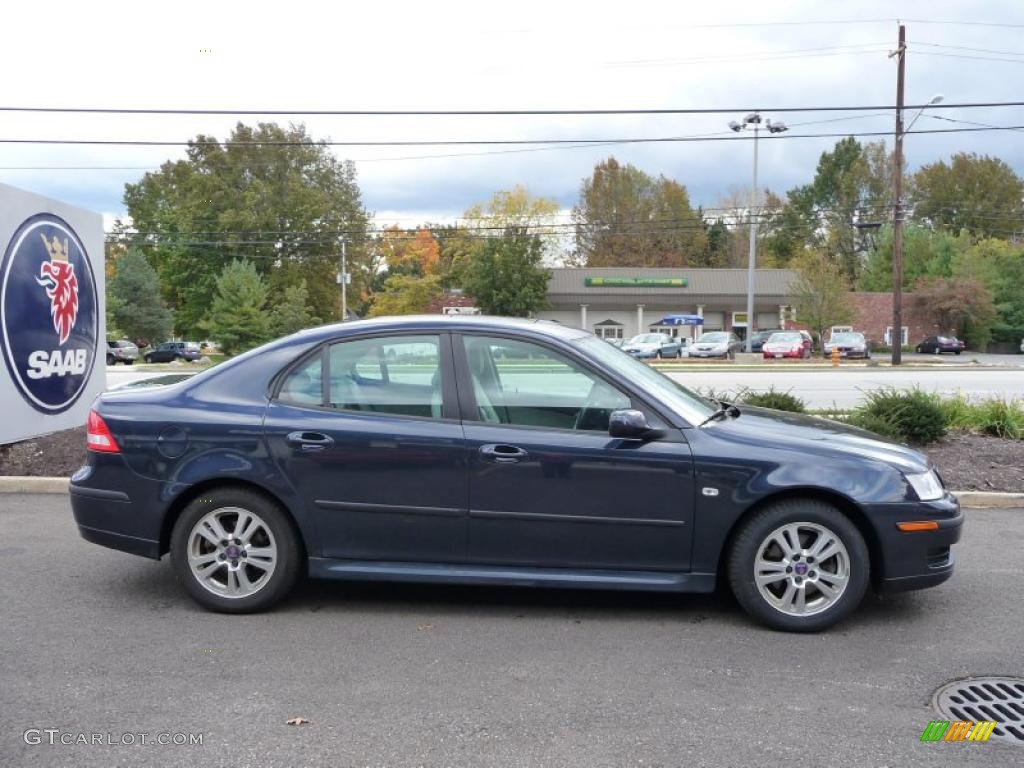 2007 9-3 2.0T Sport Sedan - Nocturne Blue Metallic / Parchment photo #4