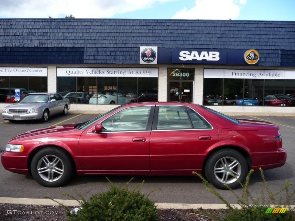2000 Seville STS - Crimson Pearl / Oatmeal photo #8
