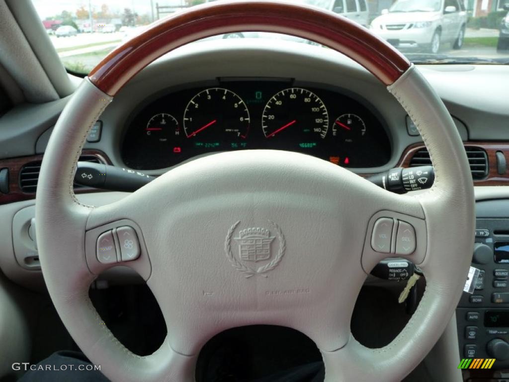 2000 Cadillac Seville STS Oatmeal Steering Wheel Photo #38498171