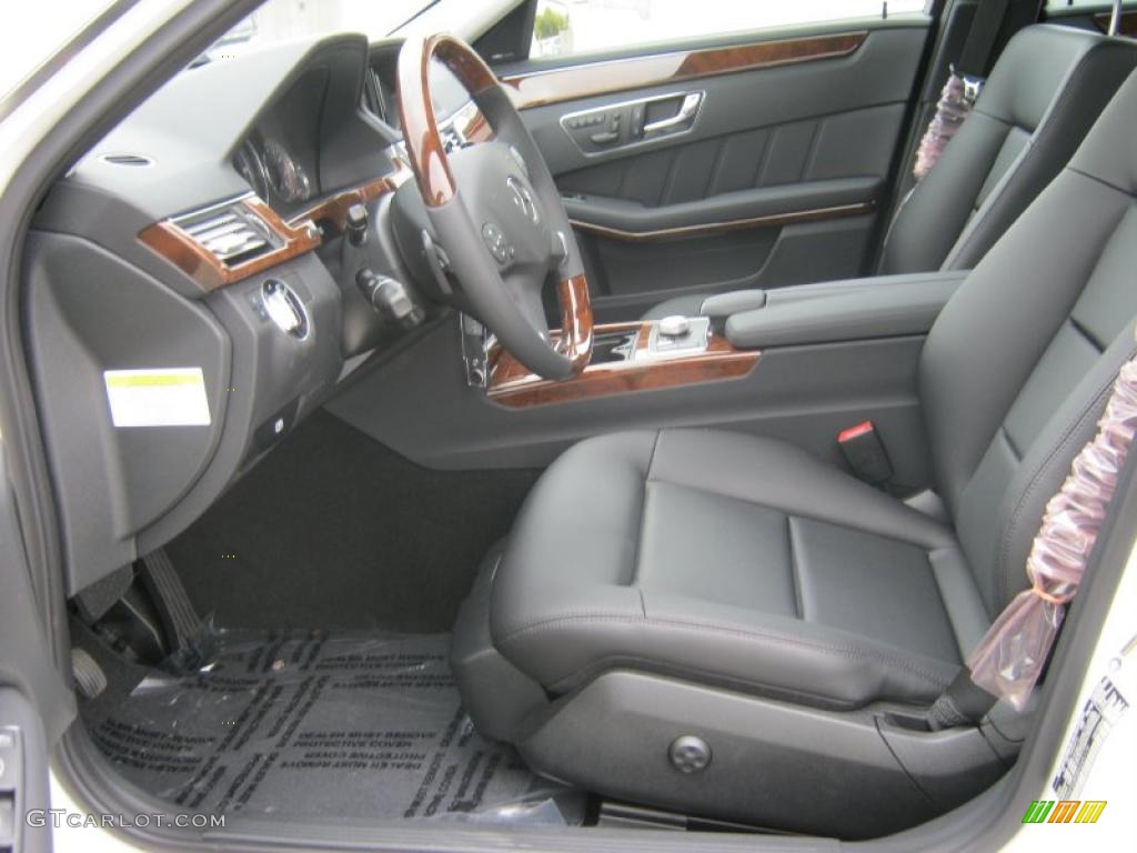 Black Interior 2011 Mercedes-Benz E 350 Sedan Photo #38498411