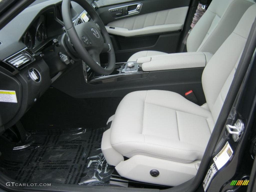 Ash/Black Interior 2011 Mercedes-Benz E 350 Sedan Photo #38498607
