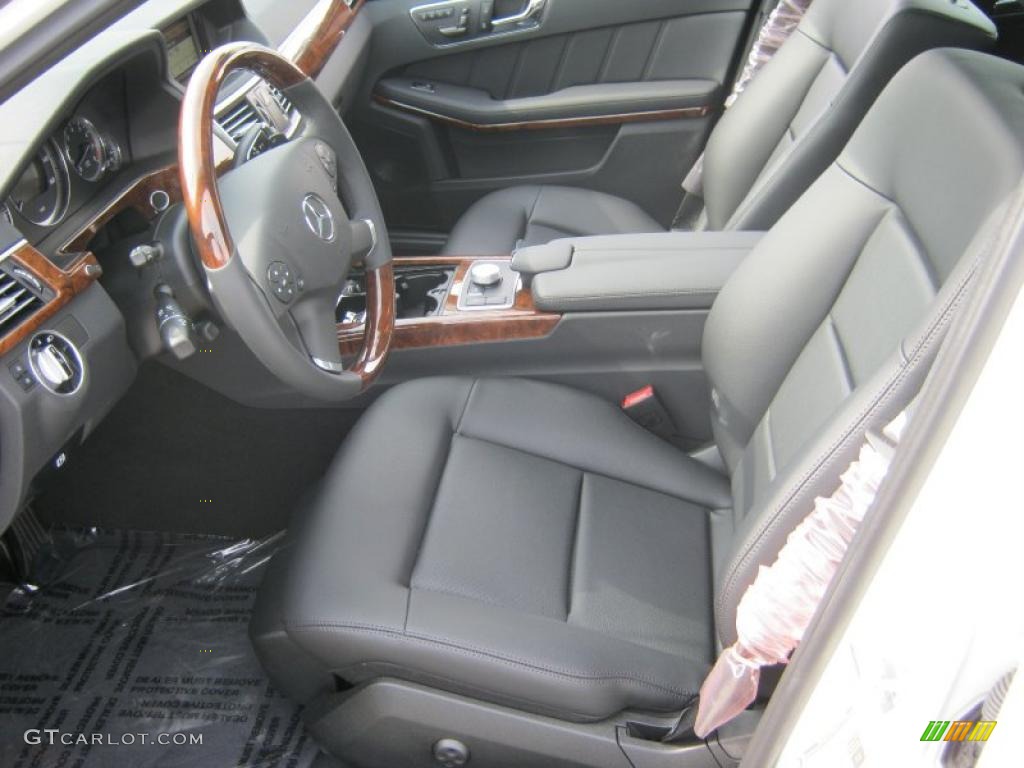 Black Interior 2011 Mercedes-Benz E 350 Sedan Photo #38498691