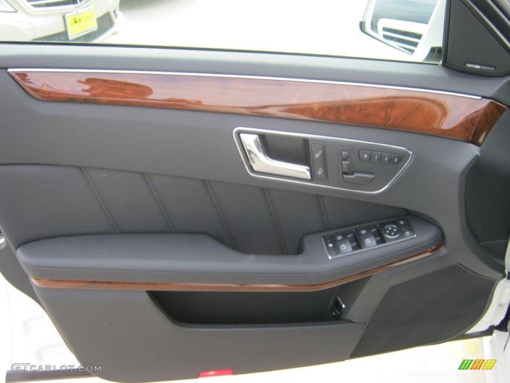 2011 Mercedes-Benz E 350 Sedan Black Door Panel Photo #38498779