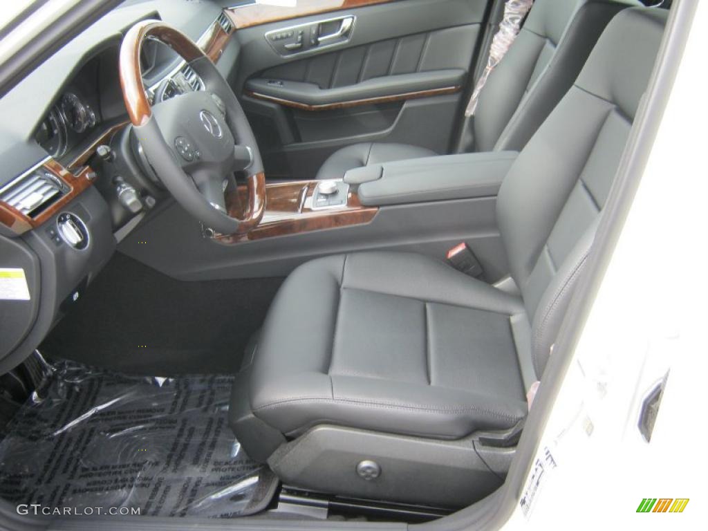 Black Interior 2011 Mercedes-Benz E 350 Sedan Photo #38498787
