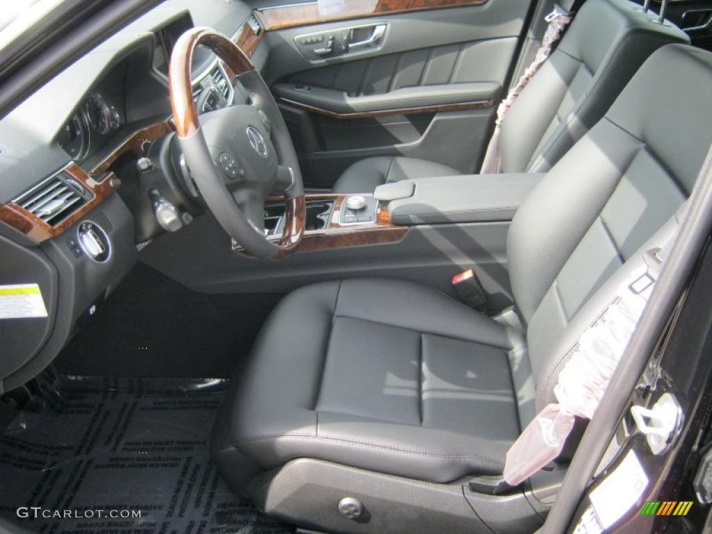 Black Interior 2011 Mercedes-Benz E 350 Sedan Photo #38499067