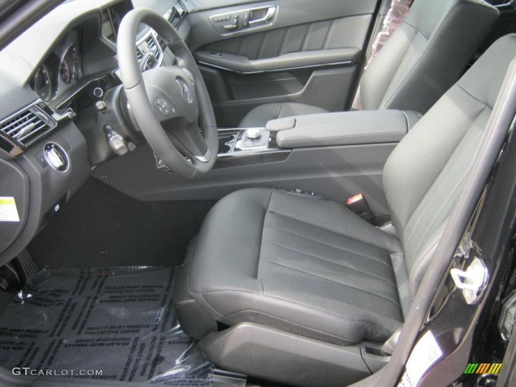 Black Interior 2011 Mercedes-Benz E 550 Sedan Photo #38499163