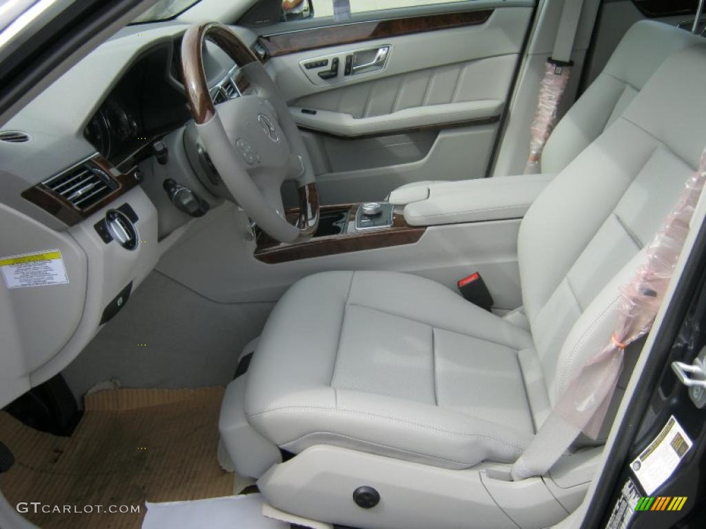 Ash/Black Interior 2011 Mercedes-Benz E 350 Sedan Photo #38499259