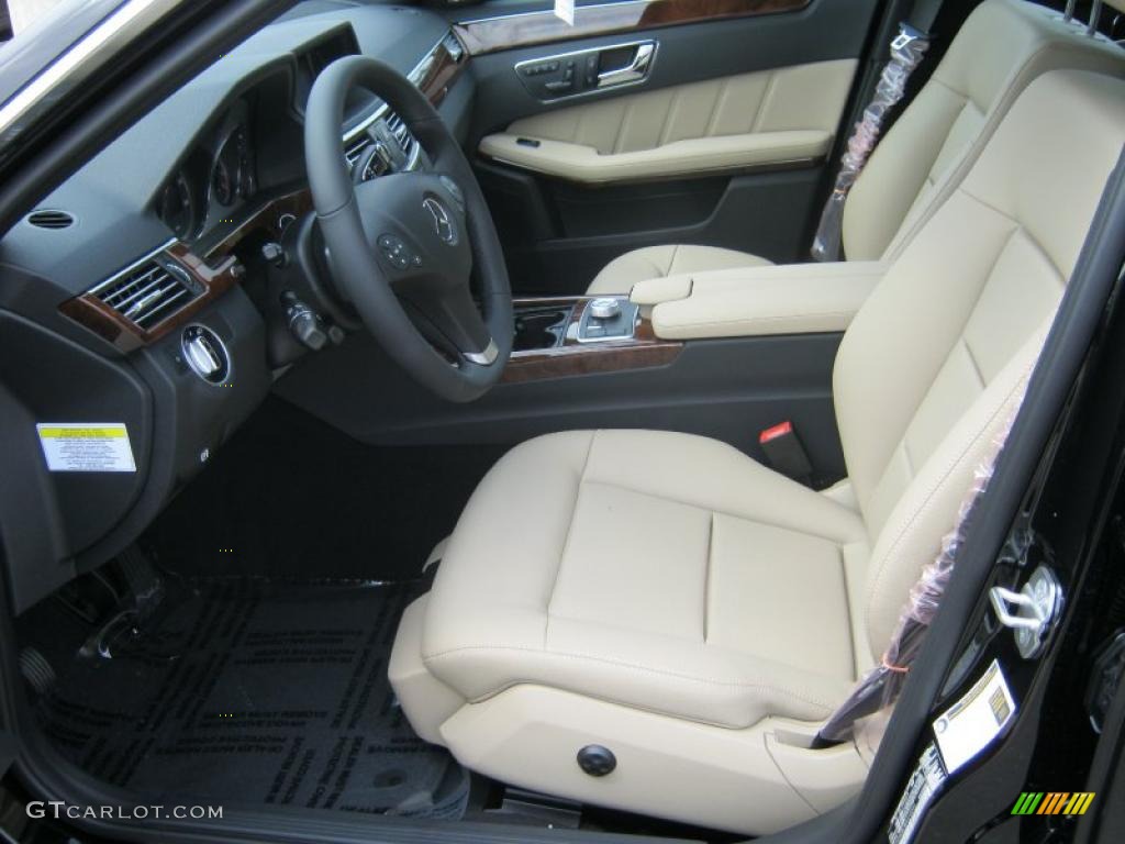 Ash/Black Interior 2011 Mercedes-Benz E 350 Sedan Photo #38499447